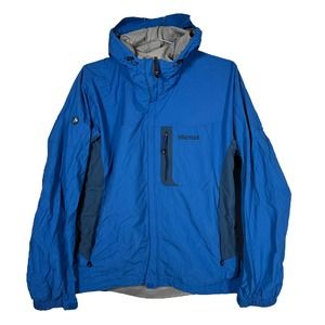 Marmot Blue Rain Jacket Hardshell Large